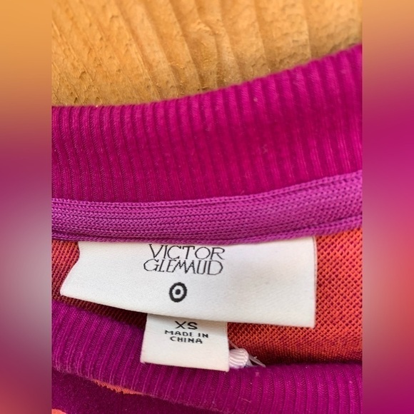 VICTOR Glemaud Target POLKA DOT LONG SLEEVE MINI SWEATER DRESS PINK Sz XS NWT - Picture 11 of 11